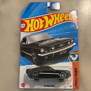 Hot Wheels '67 Mustang Black Die-Cast Toy Car